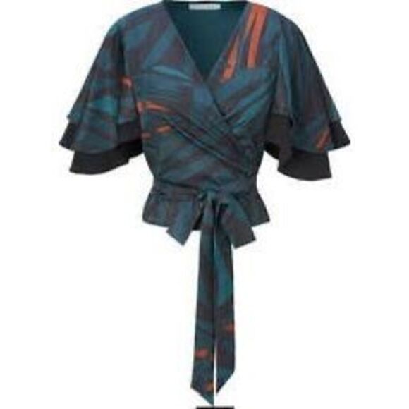 Diarrablu Sahel Ben Wrap Blouse - Picture 6 of 6